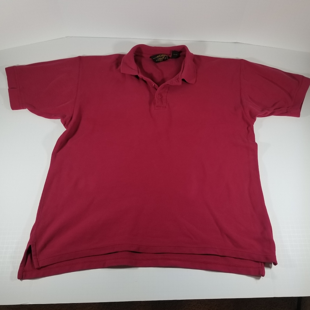 Mens XL Eddie Bauer Red Polo